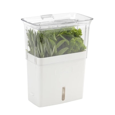 Cole  Mason Fresh Herb Keeper  Acrylic Herb Storage Container for Refrigerator  Fridge Herb Storage for Parsley Cilantro Rosemary  Other Herbs  Vegetables  Herb Saver Pod  Clear