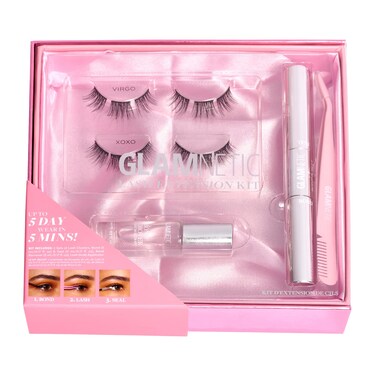 Glamnetic Lash Extension Kit  Natural  Professional At Home False Eyelash Extension Kit  SalonQuality High Volume Faux Mink Lashes