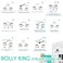 Rolly King Perm Step 1  2 for Eyelash Lifting and Brow Lamination for Professionals 10 Sachets in a Box