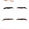 100 Human Hair False Brows for Men and Women ReUsable Lace Base Fake Eyebrows Black Color MMA3