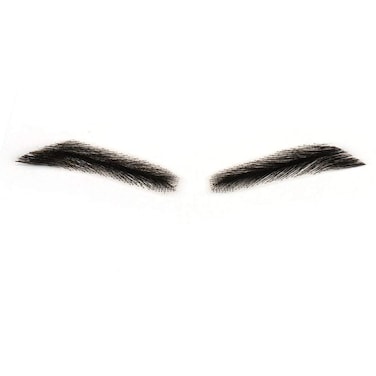 100 Human Hair False Brows for Men and Women ReUsable Lace Base Fake Eyebrows Black Color MMA3