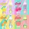 Expressions 8pc Pop Gloss  Novelty Soda Fruity Flavored Lip Balm Set Vending Machine Soda Lip Balm Collection Safe and NonToxic Lip Gloss Gift Set For Girls