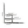 Golden Mean Calipers Stainless Steel Thrush Eyebrow Microblading Ruler Eyebrow Permanent Measure Symmetrical Tool Threepoint Positioning Balance Ruler for Makeup Ratio Measure Fibonacci Gauge Tool