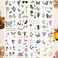 OoopsiunLuminous Butterfly Temporary Tattoos for Girls  12 Sheets Glow in The Dark Butterfly Stickers Party Favors Decorations for Kids Girls
