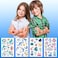 PHOGARY Kids Temporary Tattoos100pcs Sea World Theme Tattoos 20 Sheets  Fish Shark Turtle Seahorse Sea Star Octopus Crab  Marine Life Patterns Fake Waterproof Tattoos for Boys Girls