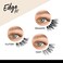 iENVY Half Lashes Edge Fit False Eyelashes Natural Dramatic Look Wispy Cat Eye Clear Band Fluffy Volume Soft Strip Short Half Fake Eyelashes Light Weight Comfort Everyday Easy to Wear FLUTTERY FIT