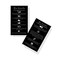 Brow Lamination Aftercare Instruction Cards  50 Pack  2x35 inches Business Card Size  Starter Lift Kit At Home DIY Brow Lift and Tint  Snatched Brows Black with White Icons Design