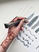Reusable Henna Hand Acrylic Plastic Template for Homemade Henna Mehendi Heena Beginner Kit Drawing Body Art Hena Temporary Tattoo Practice Mendi CLEAR