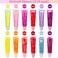 Expressions24pc Lip Gloss Set Flavored Lipgloss Squeeze Tubes with Carrying Case Lip Gloss Set Value Pack Assorted Fruit Flavored Lip Glosses KidFriendly Non Toxic Makeup