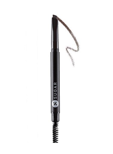 SUGAR CosmeticsArch Arrival Brow Definer  03 Woody Scooby Deep Brown Sweat  Humidity Resistant  Waterproof LongLasting 12hr coverage builtin spoolie
