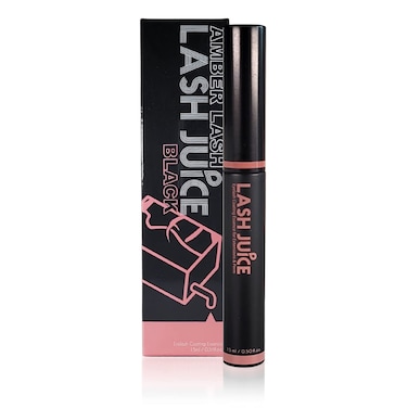 Lash Juice by Amber Lash 3in1 Coating Sealant for Eyelashes with Lash Extensions and or Lash Lift Perm Lash Serum to Protect Nourish and Promote Healthy Thicker Fuller Black