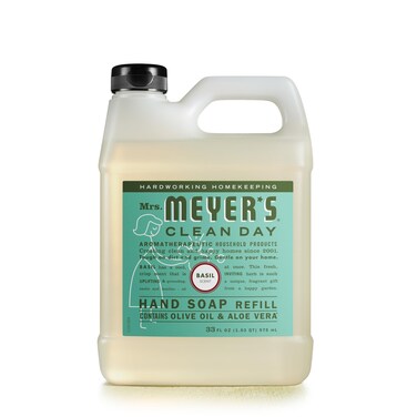 MRS MEYERS CLEAN DAY Hand Soap Refill Made with Essential Oils Biodegradable Formula Basil 33 fl oz