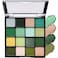 16 Colors Glitter Green Eyeshadow PaletteShimmer Matte Eyeshadow Makeup Palette Pallet Highly Pigmented Waterproof Smokey Powder Pressed Eye Shadow Palette