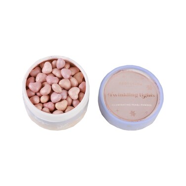 Profusion CosmeticsFrosted Snow Sparkle Twinkling Lights Vegan and CrueltyFree Illuminating Powder Puff Set for Effortless Radiance