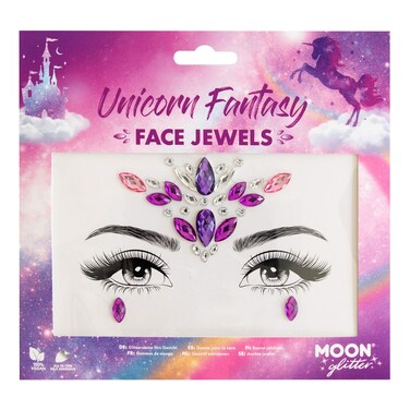 Face Jewels by Moon Glitter  Festival Face Body Gems Crystal Make up Eye Glitter Stickers Temporary Tattoo Jewels Unicorn Fantasy