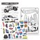 Hot Wheels Tattoos Party Favors for Kids  Hot Wheels Temporary Tattoos for Kids Bundle Includes 50 Hot Wheels Temporary Tattoos for Kids Boys Plus Door Hanger  Hot Wheels Party Supplies