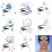 Face Gems8 Sets Face Jewels Stick on Eyes Body Rave outfits Euphoria Fairy Makeup Face Rhinestones Jewelry Festivals Costumes and Parties Accessories