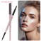 1Pack Eyebrow Pencil Brow Pen Dualends Thick  Fine Tip Retractable Waterproof Longlasting Natural Eye Brows Makeup with Eyebrow Trimmer Dark Brown