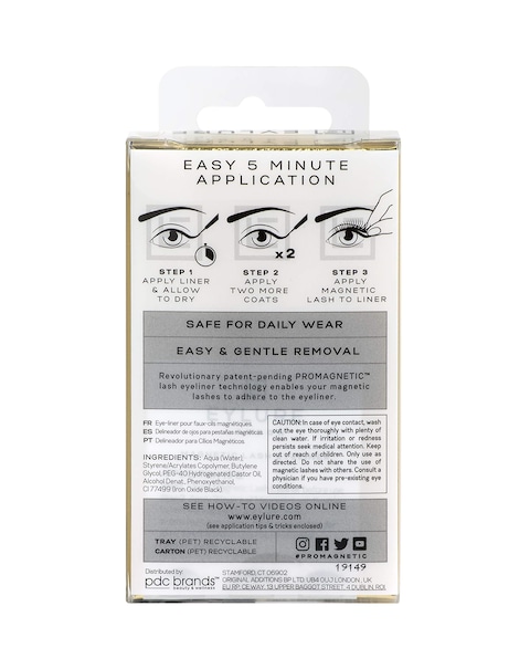 Eylure 6002374USN Liquid Magnetic Eyeliner for False Eyelashes By  The Promagnetic Eyeliner Allows You To Apply Magnetic Lashes With ease  4 Ml  No Need for Glue