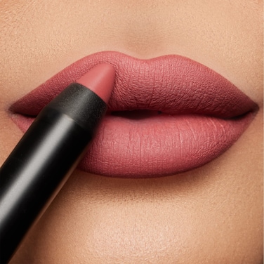 K7LDark Pink Lipstick Crayon  Matte  Power Puff