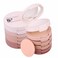 MeaoMultilayer 5 Colour Makeup Powder Compact Powder Make up Contour Face Bronzing Foundation Correcting Pressed Powder  Facial Base Contouring Beauty Cosmetics Bronzer Pallet Palette