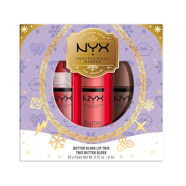 NYX PROFESSIONAL MAKEUPButter Gloss Lip Trio Gift Set