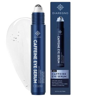 Caffeine Eye Cream for Bags and Puffiness Under Eye Cream for Dark Circles  Puffy Eyes Treatment with Eye Roller for Men
