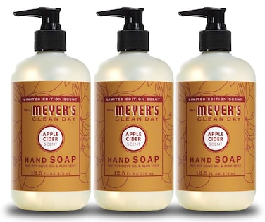 MRS MEYERS CLEAN DAYHand Soap Made with Essential Oils Apple Cider 125 Fl Oz Pack of 3