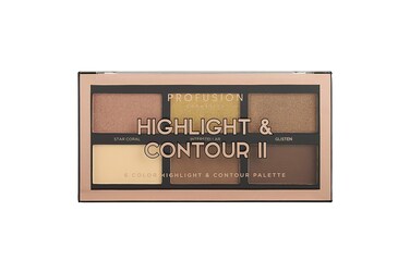 Profusion CosmeticsRich Ingredients Long Lasting and Bendability Lightweight Mini Artistry Highlight  Contour II Palette  Medium Dark
