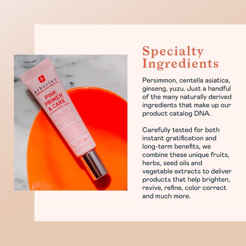 ErborianPink Primer  Care Multifunctional Facial Cream Balm  Primer Sets Makeup Pore Minimizing Skin Moisturizing and Smoothing Effects for All Skin Types  Korean Skincare  05 fl oz