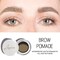 Eyebrow Stamp Stencil Kit Brow Stamp 24 Pieces Eyebrow Stencils Thick and Thin with 2 Dual Ended Brush and Sponge Applicators Perfect Natural Brow Waterproof Blonde