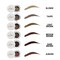 Eyebrow Stamp Stencil Kit Brow Stamp 24 Pieces Eyebrow Stencils Thick and Thin with 2 Dual Ended Brush and Sponge Applicators Perfect Natural Brow Waterproof Blonde