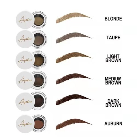 Eyebrow Stamp Stencil Kit Brow Stamp 24 Pieces Eyebrow Stencils Thick and Thin with 2 Dual Ended Brush and Sponge Applicators Perfect Natural Brow Waterproof Blonde