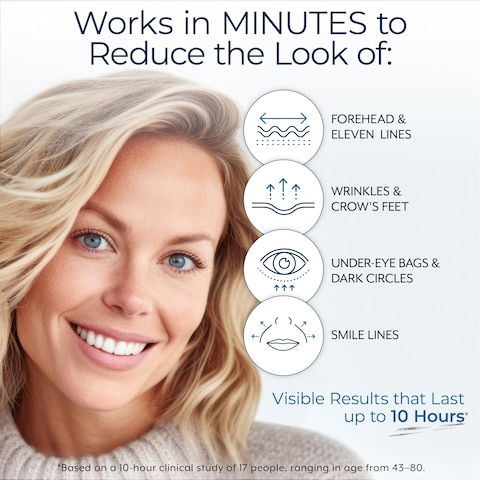 Plexaderm Rapid Reduction Eye Serum  Advanced Formula Anti Aging Visibly Reduces UnderEye Bags Wrinkles Dark Circles Fine Lines  Crows Feet Instantly Instant Wrinkle Remover for Face