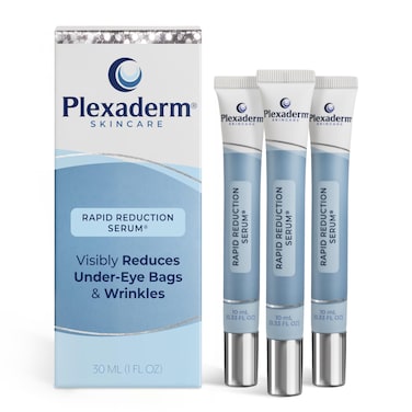 Plexaderm Rapid Reduction Eye Serum  Advanced Formula Anti Aging Visibly Reduces UnderEye Bags Wrinkles Dark Circles Fine Lines  Crows Feet Instantly Instant Wrinkle Remover for Face