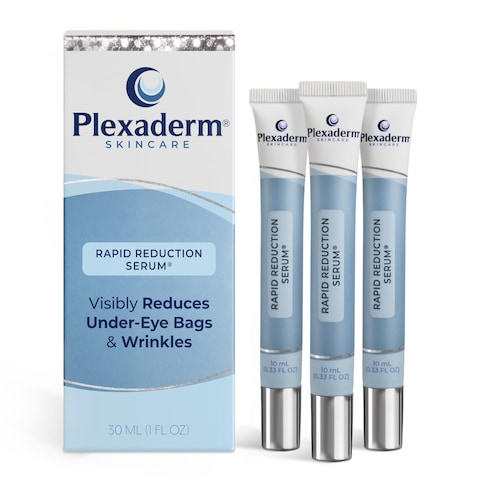 Plexaderm Rapid Reduction Eye Serum  Advanced Formula Anti Aging Visibly Reduces UnderEye Bags Wrinkles Dark Circles Fine Lines  Crows Feet Instantly Instant Wrinkle Remover for Face
