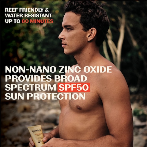 Thrive Reef Safe Sunscreen SPF50  Hawaii 104 Reef Act Compliant  Mineral Sunscreen NonNano Zinc Oxide  Vegan 58 Oz Pack of 1