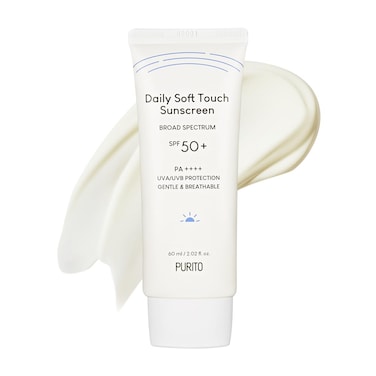 PURITODaily Soft Touch Sunscreen 60ml Face Sunscreen Oil Free UVA  UVB Protection Lightweight and Oil Free Korean Sunscreen For All Skin Type and Vegan  CrueltyFree