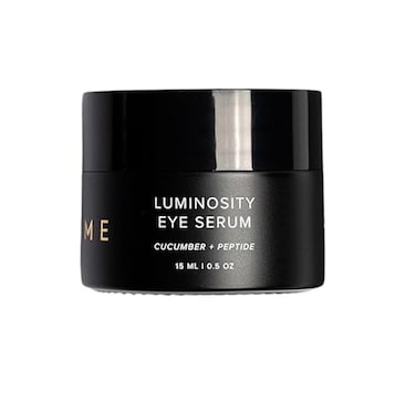 DIME Beauty Luminosity Eye Serum Eye Cream for Dark Circles and Puffiness Caffeine Eye Cream Puffy Eyes Treatment 05 oz  15 mL