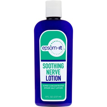 EpsomIt Soothing Nerve Lotion  Epsom Salt Magnesium Lotion Topical Magnesium Cream with Capsaicin  Arnica for Sore Muscles Restless Legs and Better Sleep 80 oz