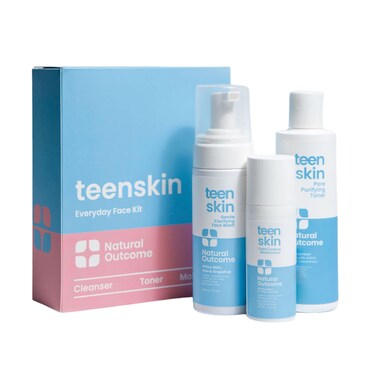 Teen Skin 3Step Skin Care Kit  Daily Boys  Girls Skin Care Regimen  Face Wash Toner  Moisturizer  Perfect for Teens Preteens  Kids Looking to Prevent Acne  3 Pc