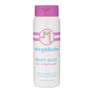 Megababe Sweat Absorbing Body Powder  Body Dust  with Lavender  Aloe  TalcFree All Natural  6 oz