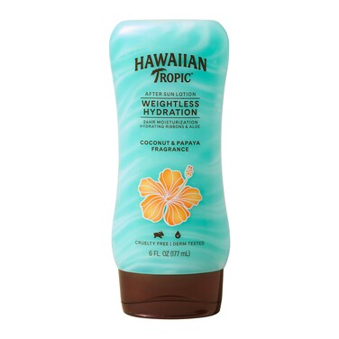 Hawaiian Tropic Weightless Hydration After Sun Lotion with Aloe 6oz Twin Pack  Hawaiian Tropic Lotion Moisturizing Lotion After Sun Care After Sun Moisturizer 6oz each Twin Pack