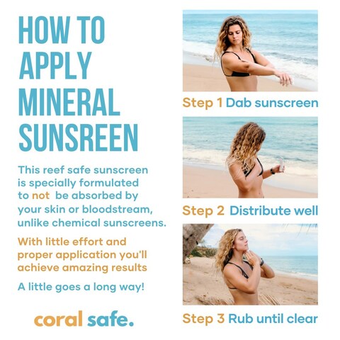 Reef Safe Sunscreen SPF 50 Facestick  Biodegradable Hawaii  Mexico Approve Zinc Vitamin E Oxybenzone  Octinoxate Free Water Resistant Natural Ingredients Made in USA by Coral Safe