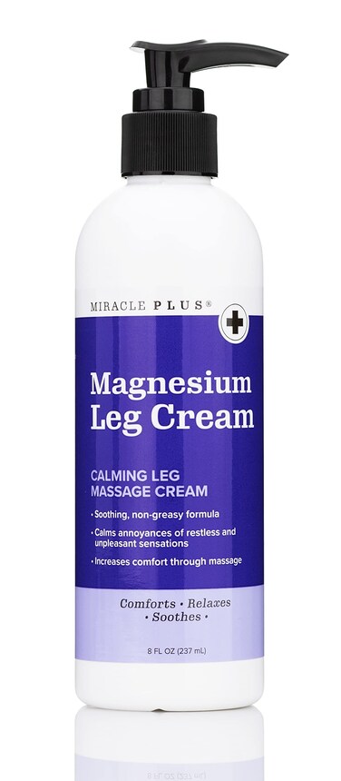 Miracle PlusMagnesium Cream For Leg Relief  Magnesium Lotion Calming Leg Cream Herbal Moisturizer Topical Body Butter Soothes  Calms Sensations Itching  Shaking 8 Oz