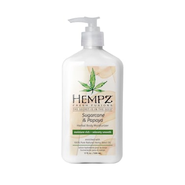 HempzHerbal Body Moisturizer Sugarcane  Papaya 17 Ounce