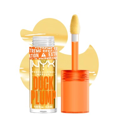 NYX PROFESSIONAL MAKEUPDuck Plump High Pigment Lip Gloss Lip Plumper Gloss with Spicy Ginger  Clearly Spicy