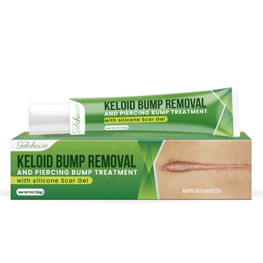 Advanced Keloid Bump Removal Gel Silicone Keloid Scar Removal Cream for Scars from Piercing Surgical Marks Acne and Burns Keloid Treatment for Ears Face and Body with Healing Formula 30g