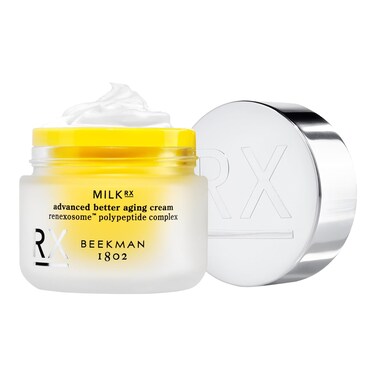 Beekman 1802 Milk RX Advanced Better Aging Cream  169 fl oz  Milk Protein Exosomes  Reneseed Polypeptide Lift Firm  Tighten Skin  Fragrance Free  Cruelty Free