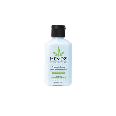 Hempz Natural Triple Moisture Herbal Whipped Body Creme with 100 Pure Hemp Seed Oil for 24Hour Hydration  Moisturizing Vegan Skin Lotion with Yangu Oil Peach and Grapefruit  Enriched Moisturizer